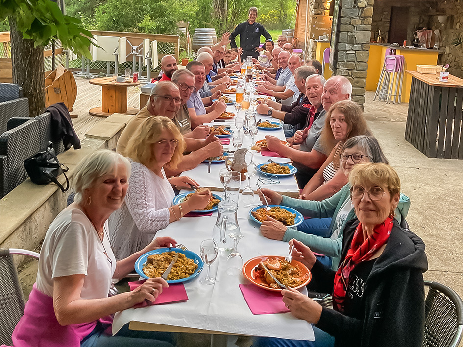 Gastronomiebereich auf einer Terrasse