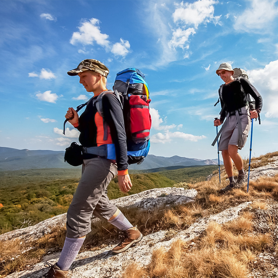 camping pour une escapade randonnee